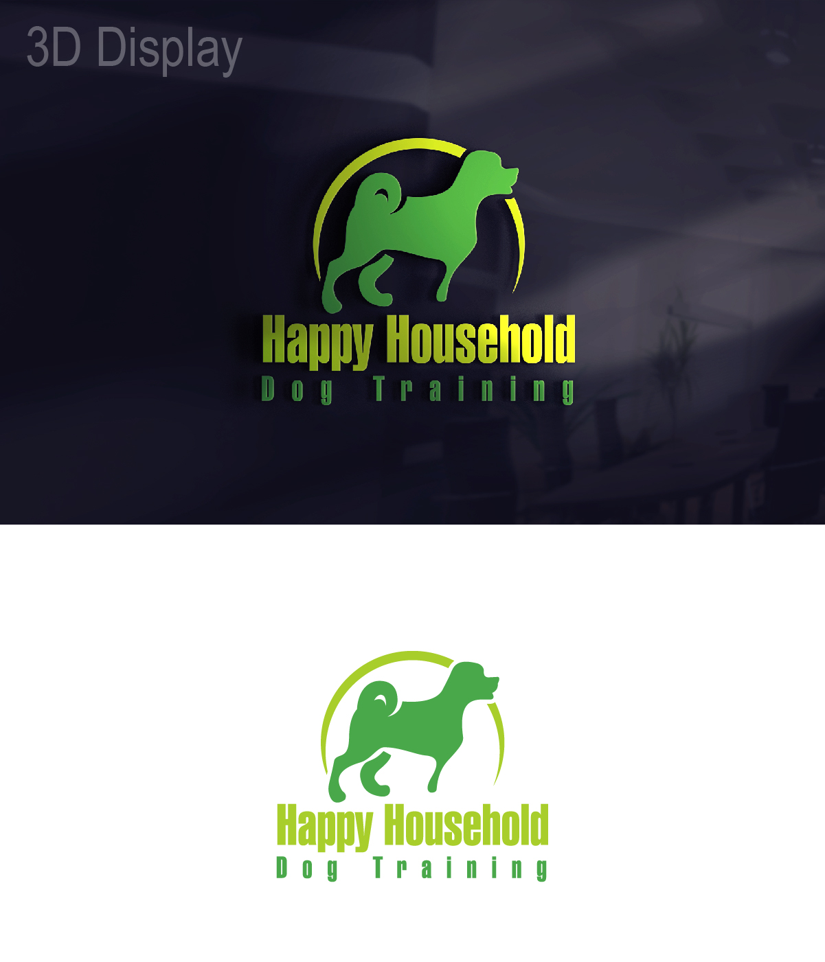 Diseño de Logo por 3Guys para Happy Household Dog Training | Diseño #14232356