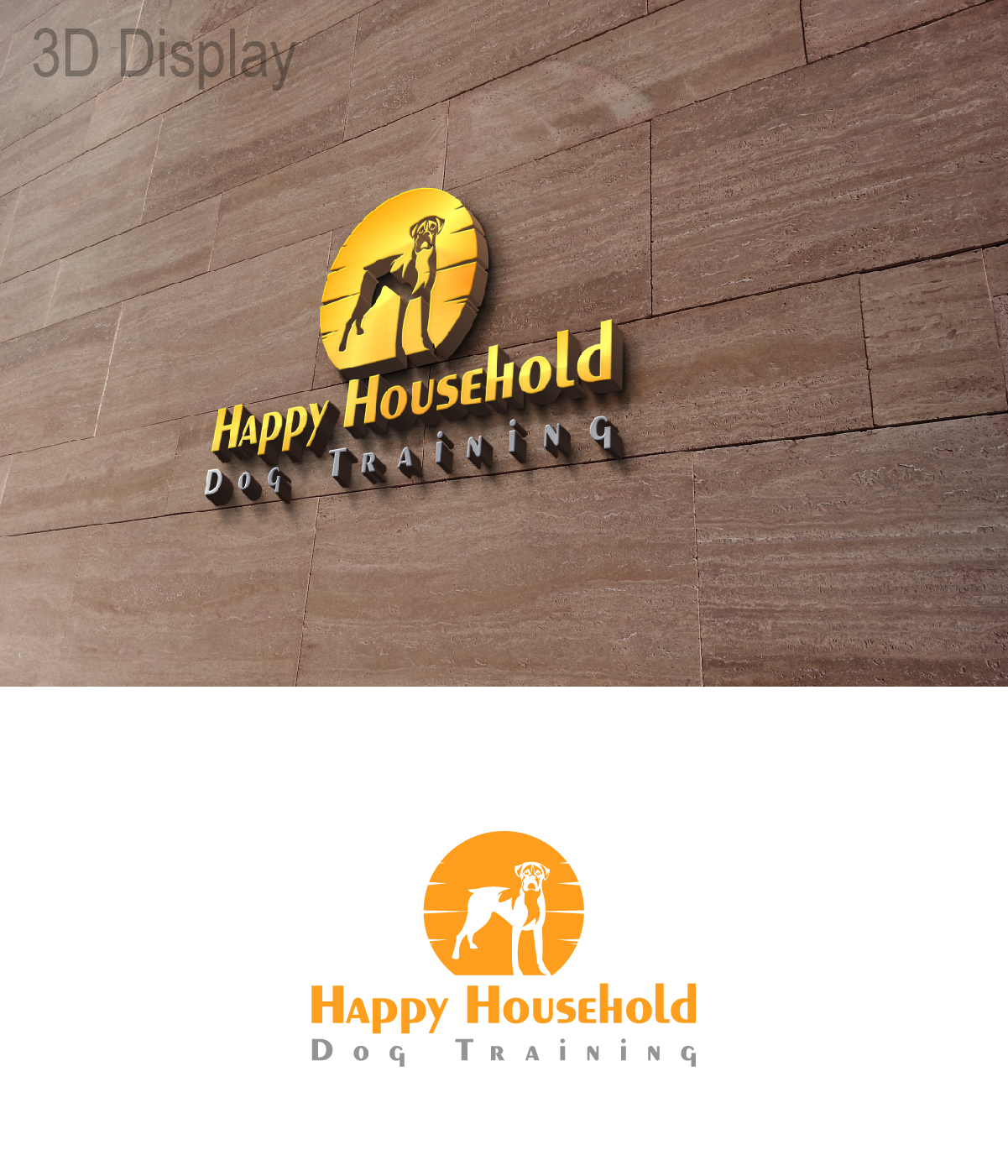 Diseño de Logo por 3Guys para Happy Household Dog Training | Diseño #14245558