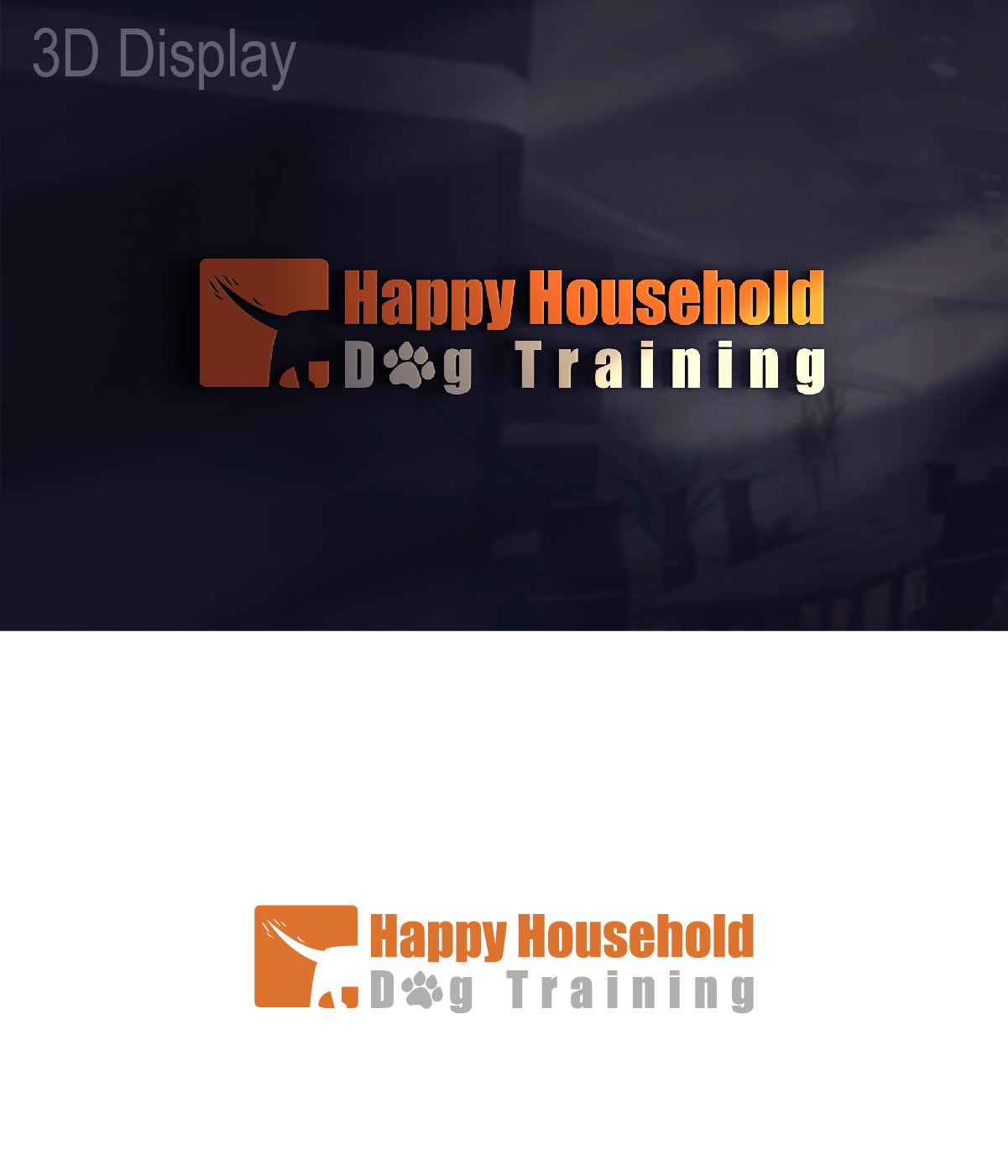 Logo Design by 3Guys for Happy Household Dog Training | Design #14349206