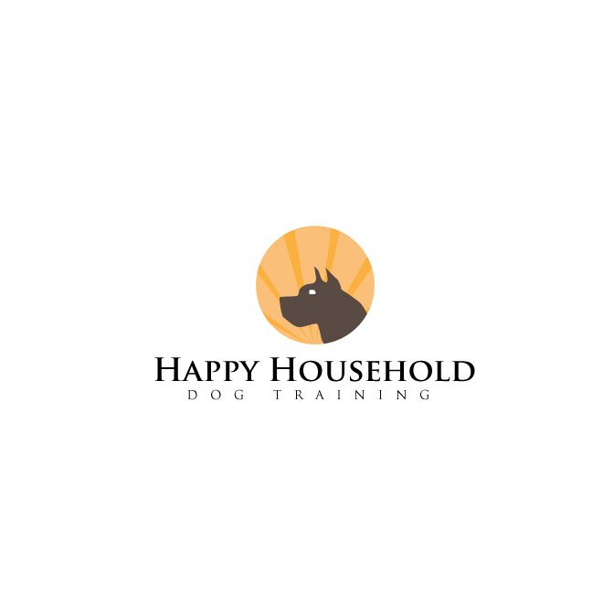 Logo Design by betablocker for Happy Household Dog Training | Design #14221355
