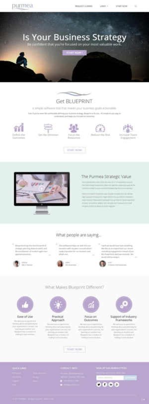 Web Design par pb pour Purmea LLC | Design : #14230549