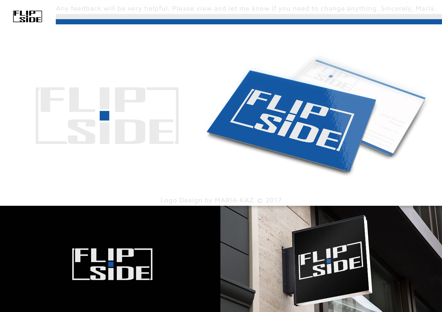 Logo Design by maria-kaz for Flipside | Design #14266808
