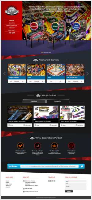 Diseño Web por -Marc- para Operation Pinball  | Diseño: #14424120