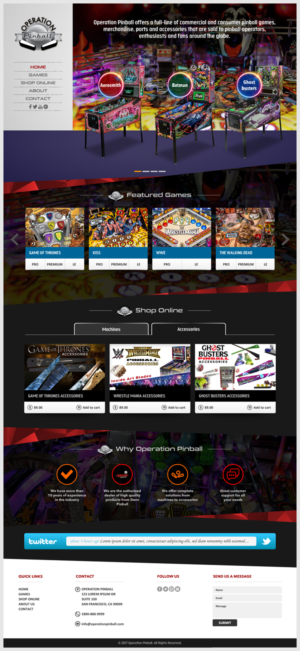 Diseño Web por -Marc- para Operation Pinball  | Diseño: #14424320