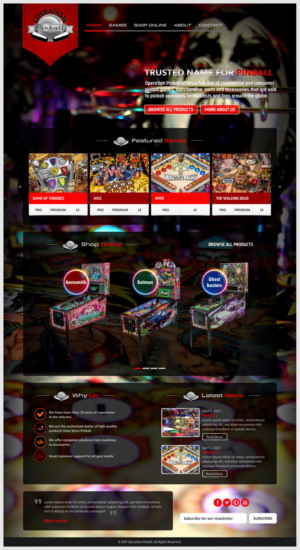 Diseño Web por -Marc- para Operation Pinball  | Diseño: #14458260