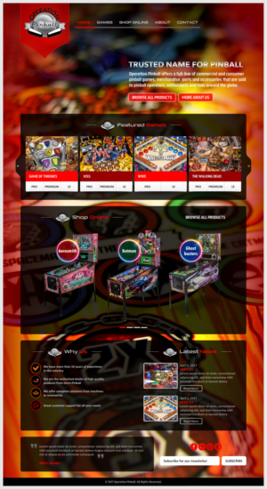 Diseño Web por -Marc- para Operation Pinball  | Diseño: #14458638