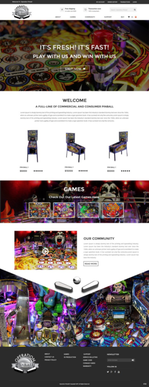 Web Design by pb for Operation Pinball  | Design: #14243074