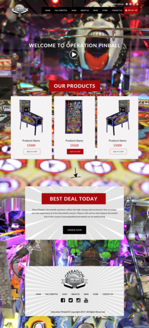 Web Design by pb for Operation Pinball  | Design: #14243076