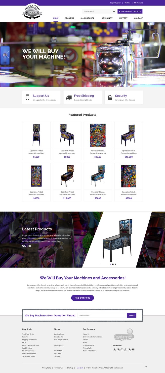 Web Design by pb for Operation Pinball  | Design #14243078