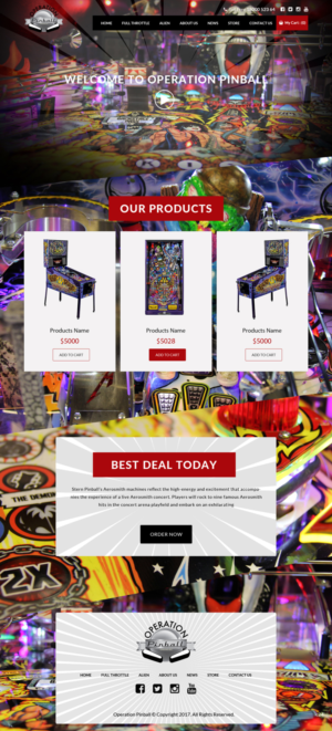 Web Design by pb for Operation Pinball  | Design: #14243079