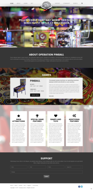Web Design by pb for Operation Pinball  | Design: #14243080