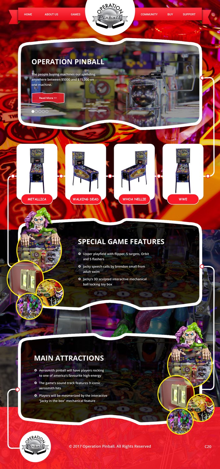 Web Design by pb for Operation Pinball  | Design #14243095