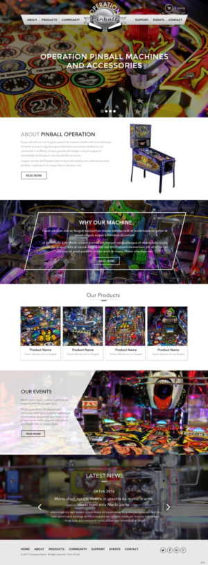 Web Design by pb for Operation Pinball  | Design: #14244660