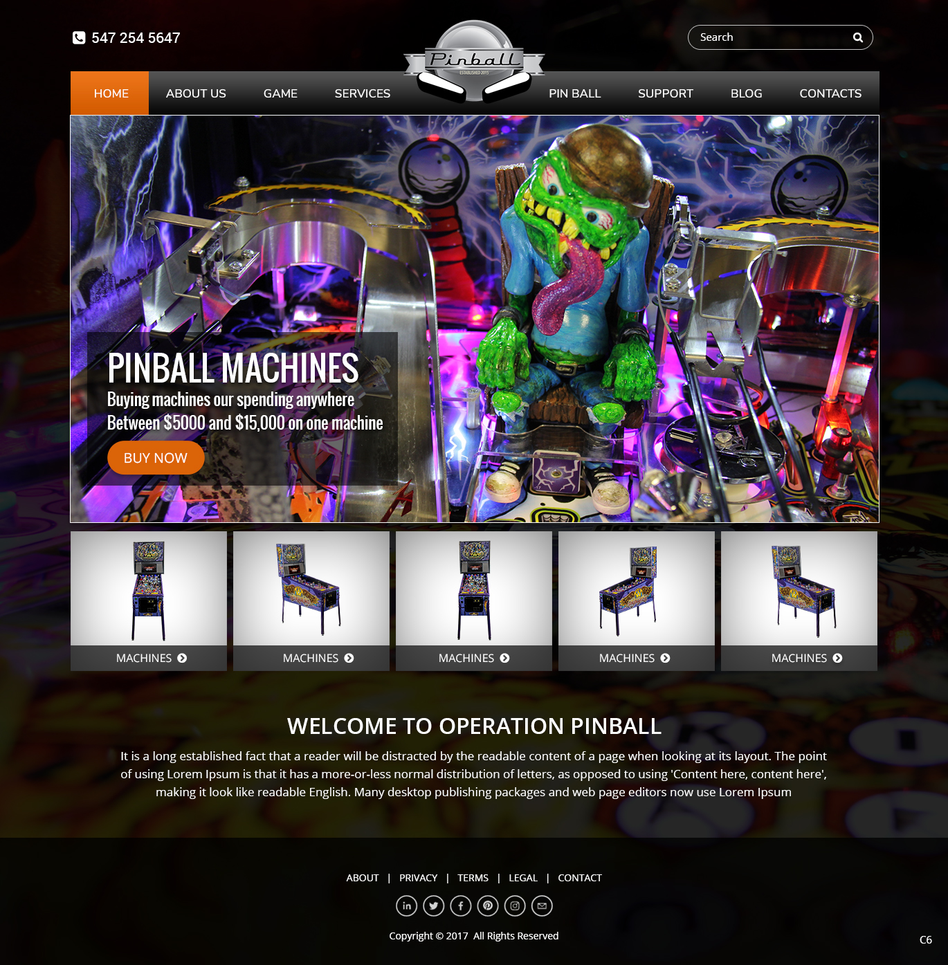 Web Design by pb for Operation Pinball  | Design #14244663