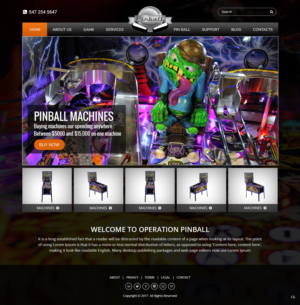 Web Design by pb for Operation Pinball  | Design: #14244663