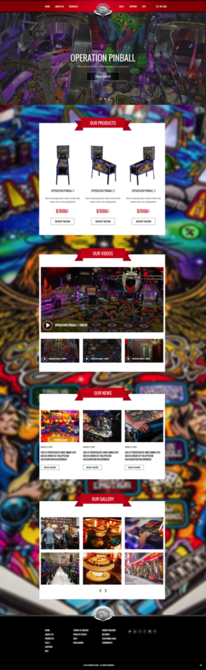 Web Design by pb for Operation Pinball  | Design: #14244676