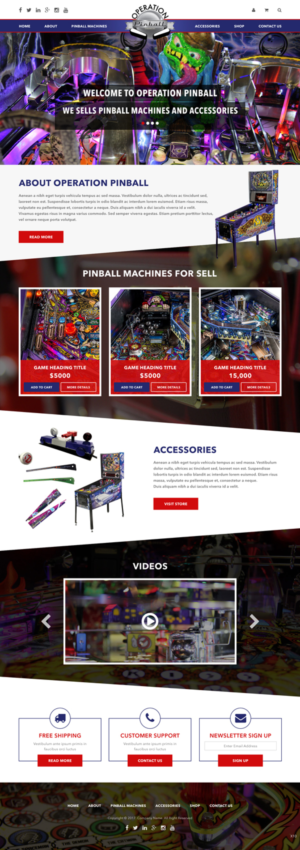 Web Design by pb for Operation Pinball  | Design: #14258137