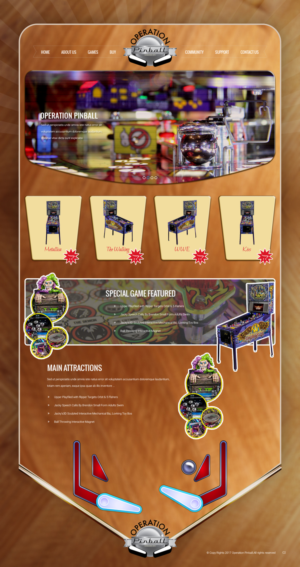 Web Design by pb for Operation Pinball  | Design: #14258141