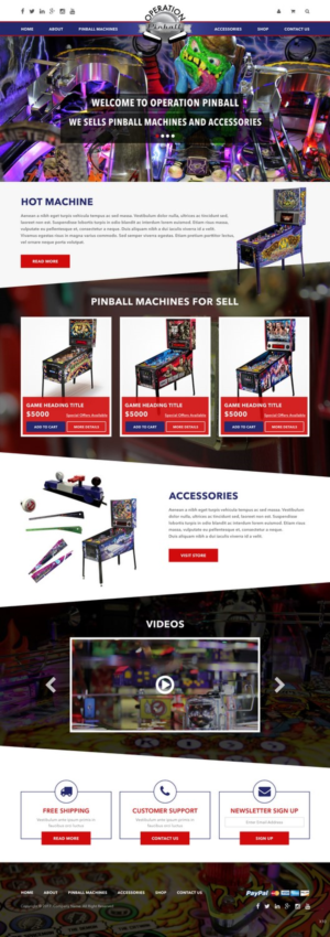 Web Design by pb for Operation Pinball  | Design: #14582799