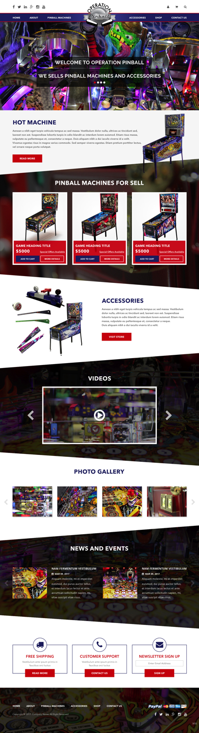Web Design by pb for Operation Pinball  | Design: #14593855