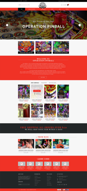 Web Design by Impressive Sol for Operation Pinball  | Design #14320109