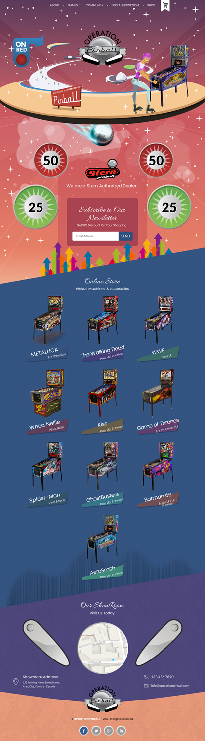 Web Design by rightway for Operation Pinball  | Design #14255385