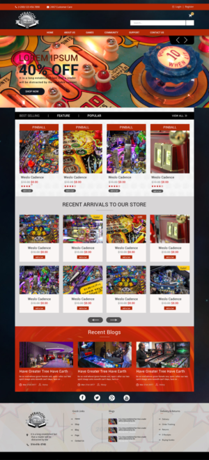 Diseño Web por Dream Logo Design para Operation Pinball  | Diseño: #14355994
