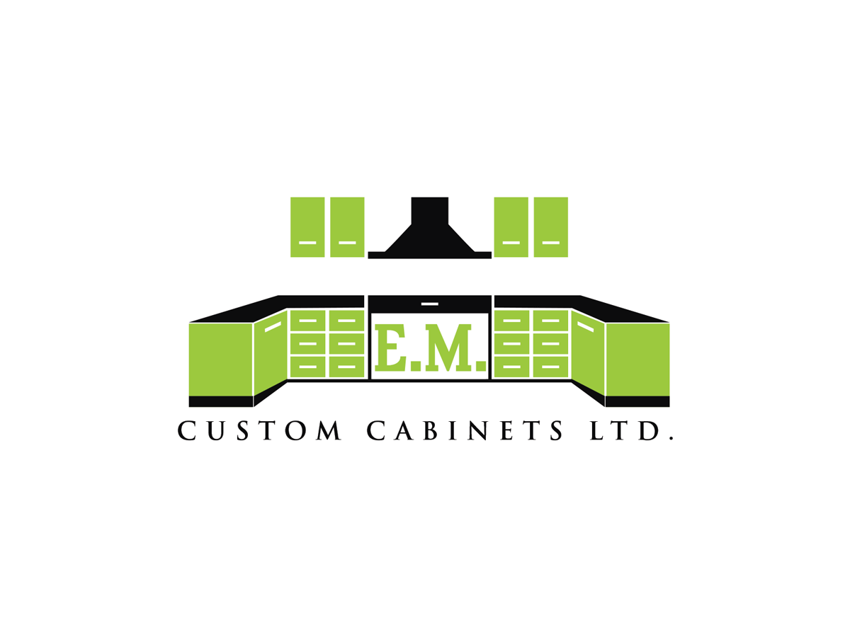 Business Card Design by Riz' for E.M. Custom Cabinets Ltd. | Design #14243157