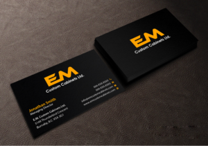 Design de Carte de Visite par Creations Box 2015 pour E.M. Custom Cabinets Ltd. | Design : #14235123