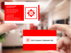 Design de Carte de Visite par Creations Box 2015 pour E.M. Custom Cabinets Ltd. | Design : #14235133