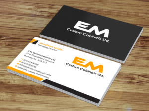 Design de Carte de Visite par Creations Box 2015 pour E.M. Custom Cabinets Ltd. | Design : #14235147