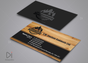 Business Card Design by Design Inc for E.M. Custom Cabinets Ltd. | Design: #14314871