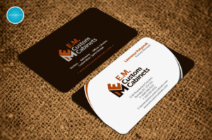 Business Card Design by aheadpoint for E.M. Custom Cabinets Ltd. | Design: #14326608