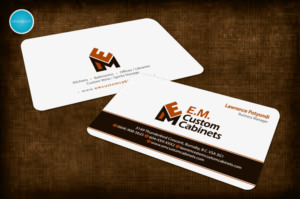 Business Card Design by aheadpoint for E.M. Custom Cabinets Ltd. | Design: #14326609