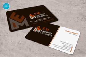 Business Card Design by aheadpoint for E.M. Custom Cabinets Ltd. | Design: #14326610