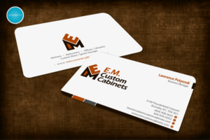 Business Card Design by aheadpoint for E.M. Custom Cabinets Ltd. | Design: #14326614