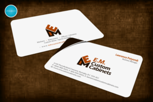 Business Card Design by aheadpoint for E.M. Custom Cabinets Ltd. | Design: #14326709