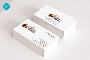 Business Card Design by aheadpoint for E.M. Custom Cabinets Ltd. | Design: #14326715