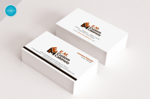Business Card Design by aheadpoint for E.M. Custom Cabinets Ltd. | Design: #14326746