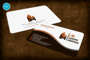 Business Card Design by aheadpoint for E.M. Custom Cabinets Ltd. | Design: #14326747