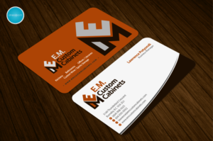 Business Card Design by aheadpoint for E.M. Custom Cabinets Ltd. | Design: #14326762