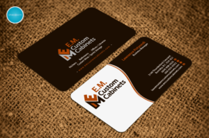 Business Card Design by aheadpoint for E.M. Custom Cabinets Ltd. | Design: #14326763