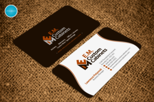 Business Card Design by aheadpoint for E.M. Custom Cabinets Ltd. | Design: #14326765