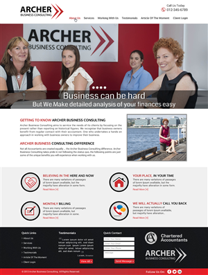 Accountant website | Web Design by Sbss
