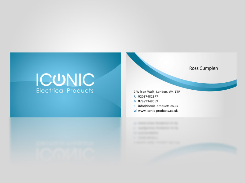 Business Card Design by Brando ST for Iconic Electrical Products LTD | Design: #38661