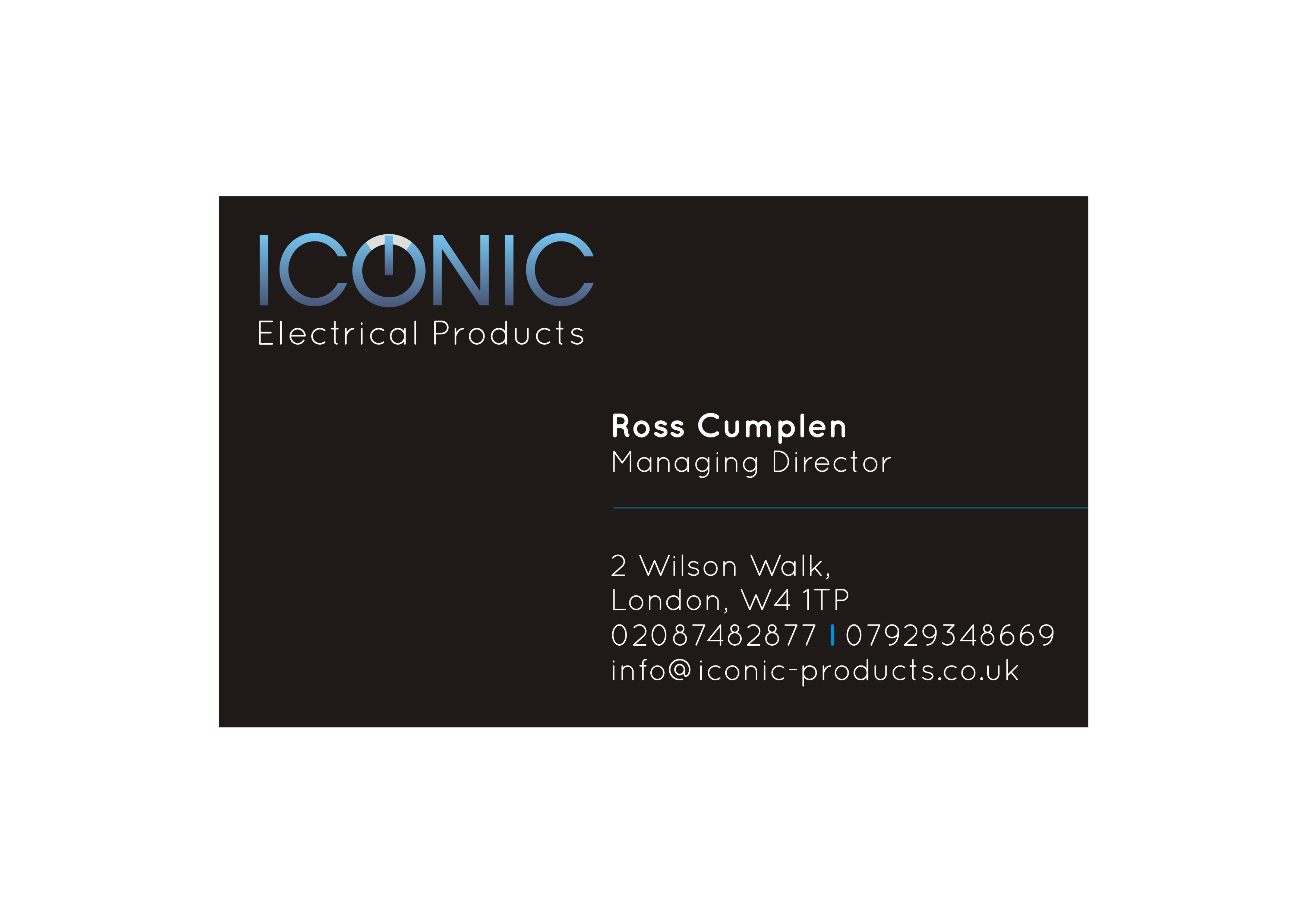 Diseño de Tarjeta de Presentación por Uncle T para Iconic Electrical Products LTD | Diseño #34361