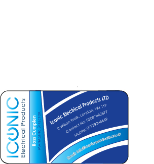 Business Card Design by Varsha K for Iconic Electrical Products LTD | Design #37426
