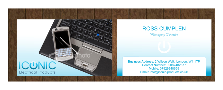Business Card Design by zadaku for Iconic Electrical Products LTD | Design #34626