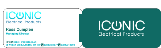 Business Card Design by abod bmd for Iconic Electrical Products LTD | Design #35387