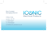 Business Card Design by Connie Hagel Design for Iconic Electrical Products LTD | Design: #38541